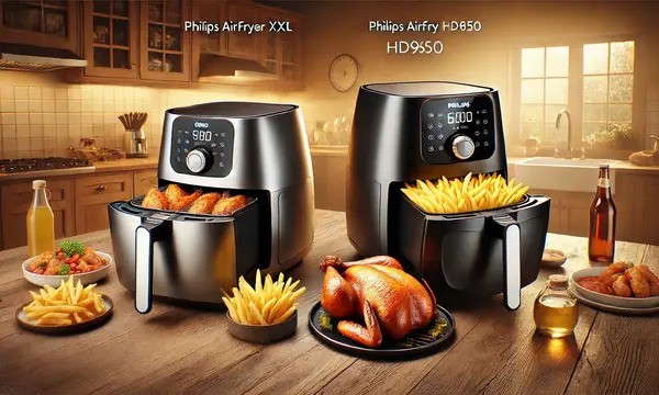 سرخ‌کن‌های Philips: Airfryer XXL در برابر Airfryer HD9650